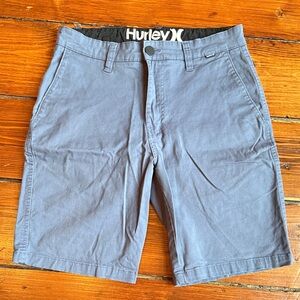 Hurley Men's Slate Gray Flat Front Shorts